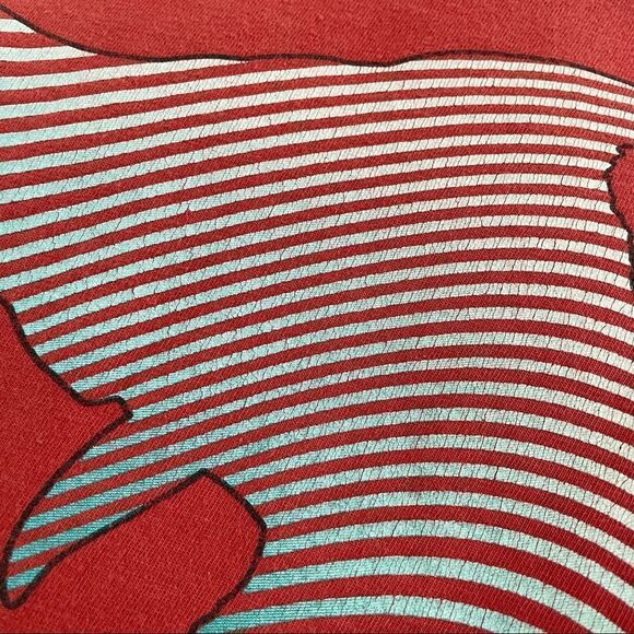 Columbia Swordfish Graphic Coral Color Short Sleeve Tshirt S - Picture 3 of 4